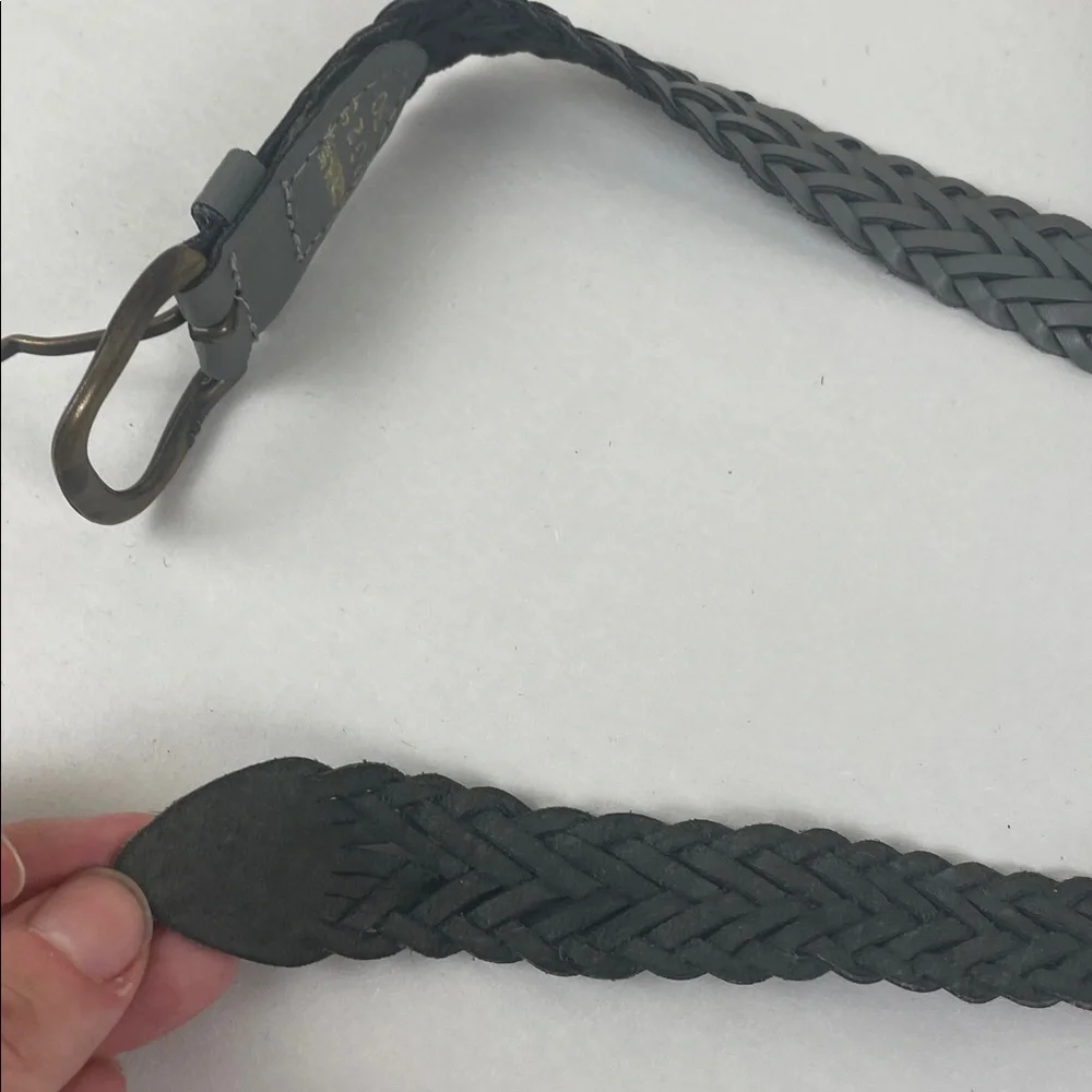 Vintage Belt Braided Leather Gray - Picture 7 of 10